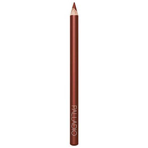 Palladio Lip Liner Pencil, Wooden, Firm yet Smooth, Contour and Line with Ease, Perfectly Outlined Lips, Comfortable, Hydrating, Moisturizing, Rich Pigmented Color, Long Lasting, Raisin