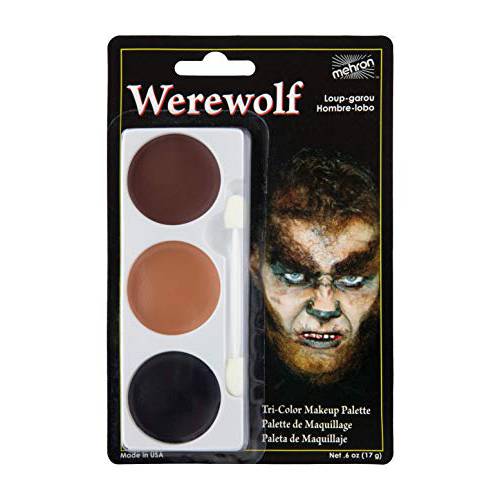 Mehron Makeup Tri-Color Halloween Makeup Palette (CAT/ANIMAL)