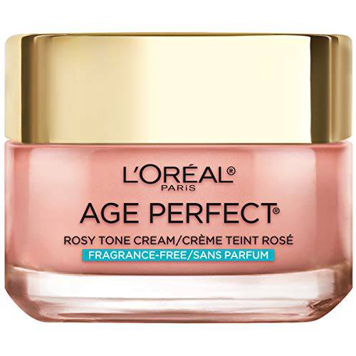 L’Oreal Paris Skincare Rosy Tone Anti-Aging Eye Cream Moisturizer to Treat Dark Circles and Under Eye, Visibly Color Corrects Dark Circles and Brightens Skin, Suitable for Sensitive Skin, 0.5 oz.