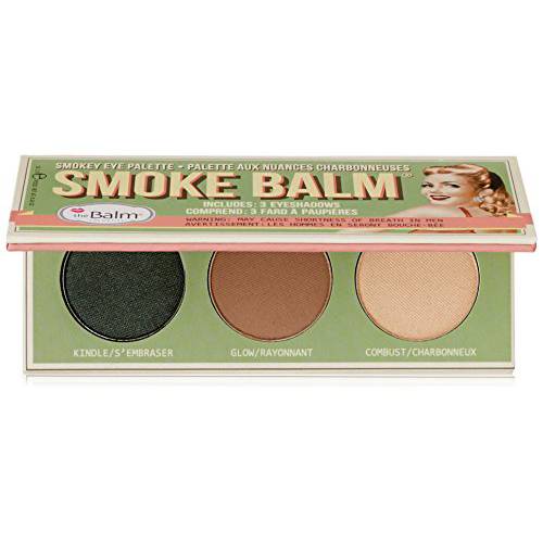 theBalm, Smoke Balm Blazing Perfect Eyeshadow Palette, Eye-Popping Cosmetics, Triple-Milled Highly Pigments, Shimmer Shadow & Liner for Girls Women