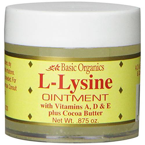 Basic Organics L-Lysine Ointment 0.875 oz (Pack of 4)