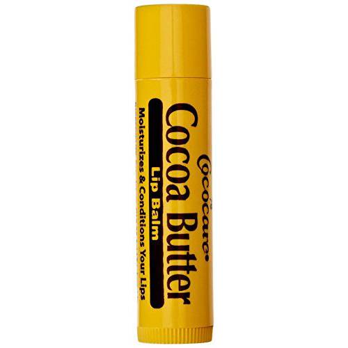 Cococare Cocoa Butter Lip Balm - The Little Yellow Stick - Conditions & Protects Lips with Hydrating Formula - Light Scent of Cocoa Butter - 0.15oz (10 Sticks)