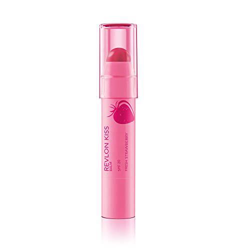 Lip Balm by Revlon, Kiss Tinted Lip Balm, Face Makeup with Lasting Hydration, SPF 20, Infused with Natural Fruit Oils, 035 Berry Burst, 0.09 Oz