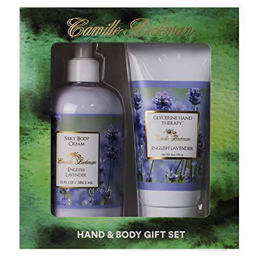 Camille Beckman Hand and Body Duet Set, Silky Body and Glycerine Hand Cream, French Vanilla