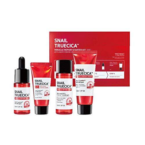 [SOME BY MI] Snail Truecica Miracle Repair Starter Kit (Gel Cleanser 30ml+Toner 30ml+Serum 10ml+Cream 20g)
