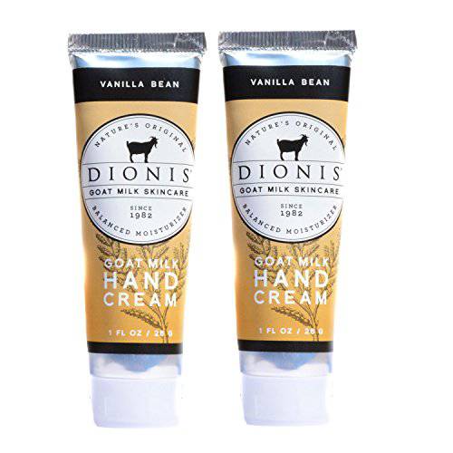 Dionis Goat Milk Hand Cream 2 Piece Travel Gift Set - Vanilla Bean