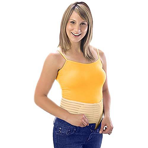 Loving Comfort The Original Postpartum Support Belt Abdominal Support for Postpartum and C-Section Recovery - Beige - Large