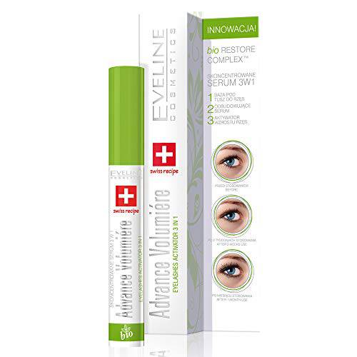 Eveline Eyelash Growth Activator Concentrated Serum 3 In 1 Advance Volumiere