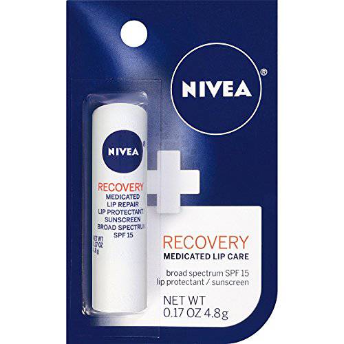 Nivea A Kiss of Recovery Medicated Lip Care SPF 15-0.17 oz