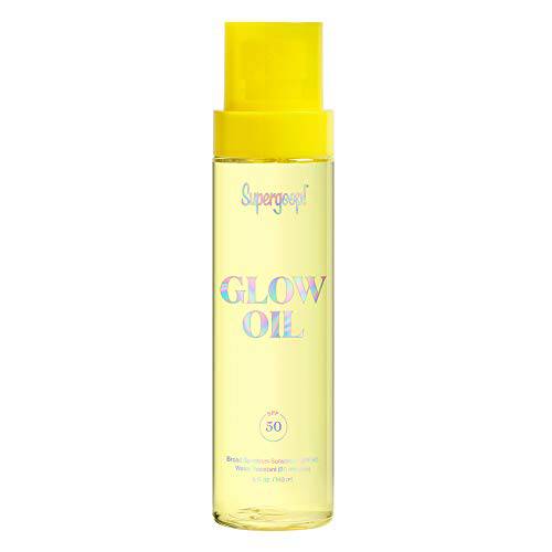 Supergoop Glow Oil SPF 50, 5 fl oz - Hydrating, Reef-Safe Vitamin E Body Oil with Broad Spectrum Sunscreen Protection - Nourishing Body Oil with Marigold, Meadowfoam & Grape Seed Extracts