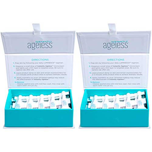 Instantly Ageless - Anti-Wrinkle Micro-Cream to Visibly Reduce Signs of Aging in Just Two Minutes (2 Boxes x 25 vials)