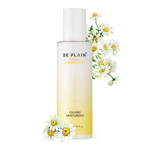 beplain Chamomile pH-Balanced Lotion 5.07fl oz | Scent-Free Natural Facial Moisturizer | Good for Blemishes, Dull Tone, and Acne | Korean Skin Care