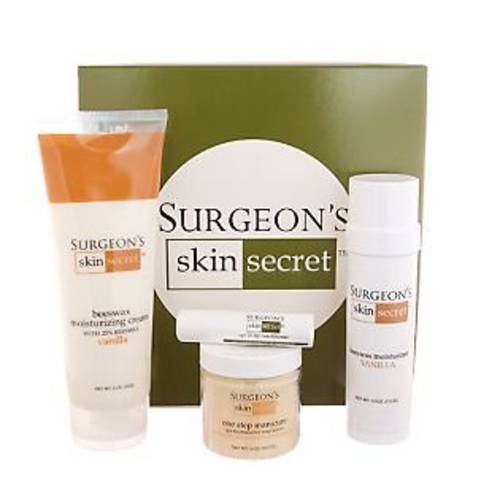 Surgeon’s Skin Secret Beeswax Moisturizer 4-piece Gift Set - $50 Value (Vanilla)