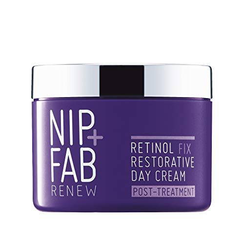 Nip + Fab Retinol Fix Restorative Day Cream Post-Treatment Retinol Face Cream with Hyaluronic Acid and Panthenol and bisabolol, Anti-Aging Daytime Facial Moisturizer, 1.7 Fl Oz