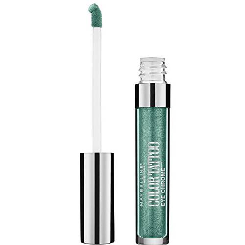 Maybelline New York Color Tattoo Eye Chrome Shadow, Electric Emerald, 1 Count