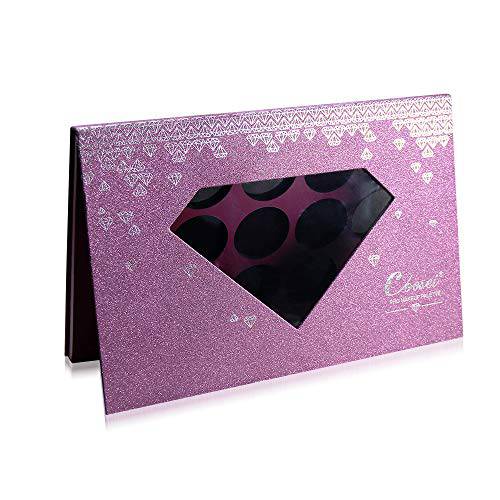 Coosei Magnetic makeup palettes with removable divider empty eye shadow pallets magnet closure cardboard box Large Empty Pallete Makeup storage Organizer