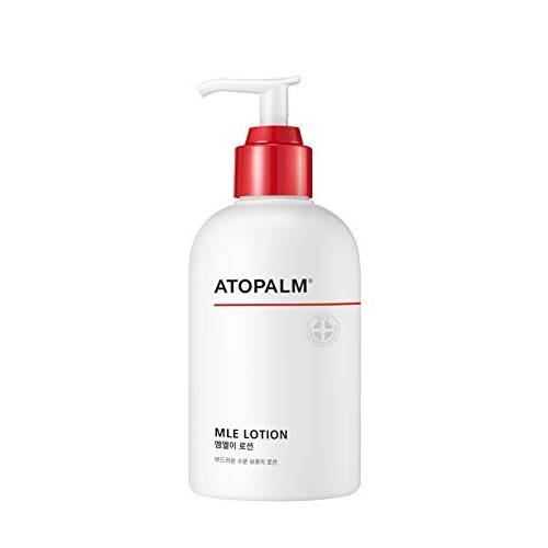 ATOPALM MLE Lotion 300ml 10.1 Fl Oz for Sensitive Skin, 48 Hours Long Hydration with Ceramide, Long-Lasting Moisturizing Body Lotion, Strengthening Skin Barrier, Redness-Relief, Korean Skincare