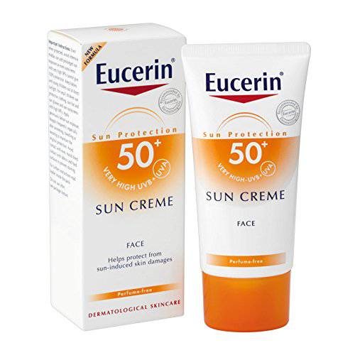 Eucerin SPF50+ SUN CREME VERY HIGH UVB+UVA Sun Protection Face 50ml.