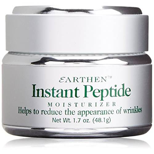 Earthen Instant Peptide Wrinkle Reducer Moisturizer Cream -for Normal to Oily Skin, Natural Ingredients Included, Nourishes Skin (1.7 Ounce)