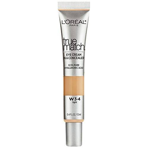 L’Oreal Paris True Match Eye Cream in a Concealer, Fair Light W3-4, 0.4 Fl.Oz