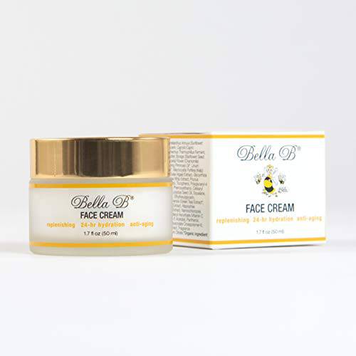 Bella B Face Cream 1.7 oz Jar - Facial Glow - Pregnancy Skincare - All Natural Face Moisturizer - Organic Face Cream - Prenatal Skin Care - Organic Facial Moisturizer for Sensitive Skin