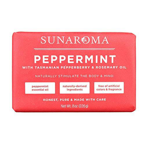 SUNAROMA Soap - 8.5oz (Peppermint Oil & Rosemary)