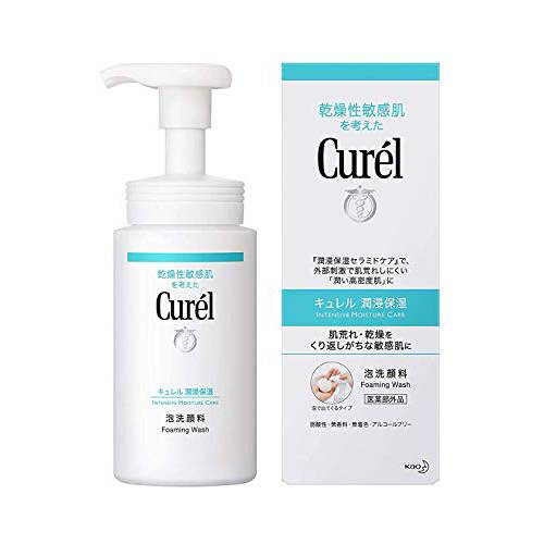 CUREL Intensive Moisture Care Foaming Wash 150ml - protecting ceramide and contains cleansing ingredients that minimize stress on skin