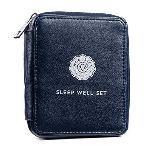 Woolzies Sleep Well Gift Set - Pouch | Includes Calming Sleep Mist, Sleep Essential Oil Blend Roll-on, Sweet Dreams Essential Oil Blend & Sleep Mask