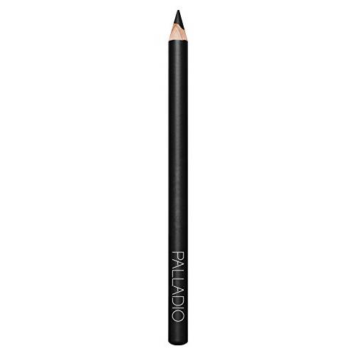 Palladio Wooden Eyeliner Pencil, Thin Pencil Shape, Easy Application, Firm yet Smooth Formula, Perfectly Outlined Eyes, Contour and Line, Long Lasting, Rich Pigment, Black