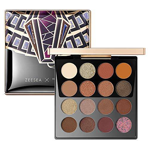 zeesea The British Museum Egypt Collection Eyeshadow Shimmer Matte Glitter (04 GOLDEN EARTH) 16 Colors Eyeshadow Palette