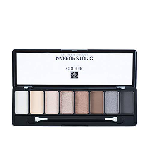OBLHER B 8-Color Eyeshadow Palettes Sets High Pigmented Makeup Pallet Warm Neutral Pearl and Matte 1.9oz YY9470B