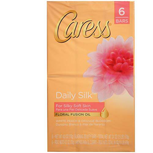 Caress Beauty Bar Daily Silk 4 oz, 6 Bar (Pack of 3)