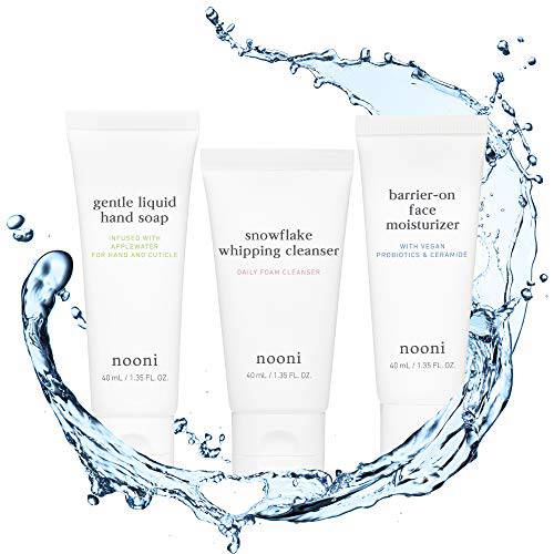 NOONI Care Package Skin Care Set | Skincare Set with Face Moisturizer, Glycerin Facial Cleanser, and Nature-derived Surfactant Hand Soap | Korean Skin Care Set | Vegan, Cruelty-free, PETA Certified