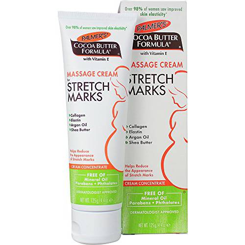 Palmer’s Cocoa Butter Formula Massage Cream for Stretch Marks and Pregnancy Skin Care, 4.4 Ounces (Pack of 2)
