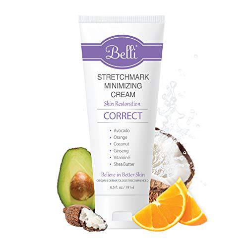 Belli Skincare Stretchmark Minimizing Cream - Stretch Mark Cream - (6.5 Ounces)