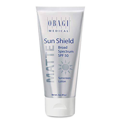 Obagi Sunscreen Sun Shield Matte Broad Spectrum SPF 50 Sunscreen, combines UVB absorption and UVA protection, 3 oz