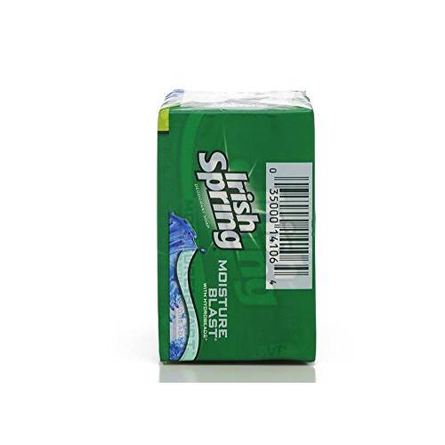 Irish Spring Deodorant Soap Moisture Blast 3.75 oz 3 bar (2 pack)
