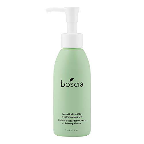 boscia MakeUp-BreakUp Cool Cleansing Oil - Vegan Cruelty-Free, Natural Skincare, Rose Hip & Vitamin E Oil-Based Face Cleanser Makeup Remover, 150ml