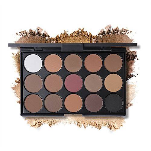 PhantomSky 15 Colors Eyeshadow Makeup Palette Cosmetic Contouring Kit - Perfect for Professional and Daily Use