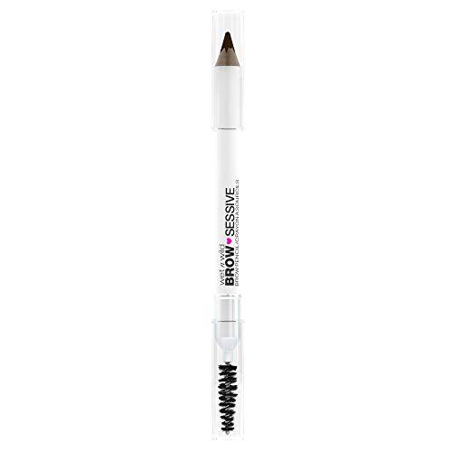 Eyebrow Pencil By Wet n Wild Brow-Sessive Brow Makeup Pencil Liner Blending Brush, Precise, Fine Tip, Shapes, Defines, Fills, Dark Brown