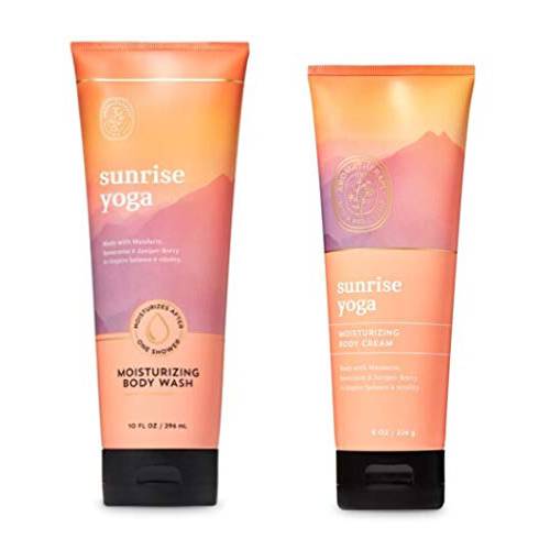 Aromatherapy - Sunrise Yoga - Gift Set - Body Cream and Moisturizing Body Wash - Full Size -2020