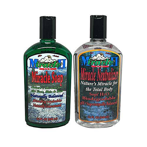Miracle II 22 oz Regular Soap and 22 oz Neutralizer for Skin Hydration and Healthy Glow