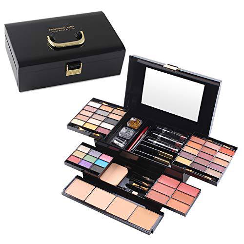 All In One Makeup Kit, Multi-Purpose Makeup Gift Set 49 Colors Combination Palette Full Makeup Essential Starter Kit for Beginners or Pros, Included eyeshadow, Lip Gloss, Blusher, Eyeliner, Mascara