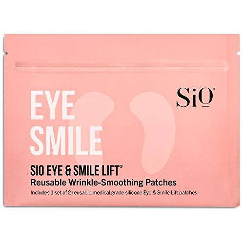 SiO Beauty Eye & Smile Lift | Eye & Smile Anti-Wrinkle Patches 2 Week Supply | Overnight Smoothing Silicone Patches for Wrinkles and Fine Lines
