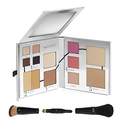Woosh Beauty The Fold Out Face with Secret Brush 2.5 Med Tan