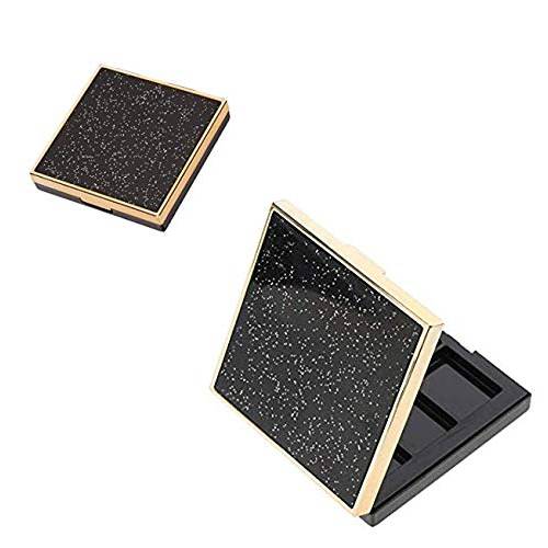 DNHCLL 5 Girds Empty Palette Box Eyeshadow Powder Blush Lipstick Makeup Case Highlighters Container Mirror Inside Homemade Eye Shadow Empty Boxes for Women Girls To Use Makeup