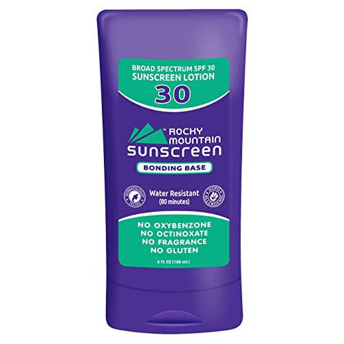 Rocky Mountain Sunscreen SPF 30 Lotion | Reef Friendly (Octinoxate & Oxybenzone Free) Water-Resistant | Broad Spectrum UVA/UVB Protection | Non-Greasy, Fragrance Free, Vegan, Gluten Free | 6 Fl Oz