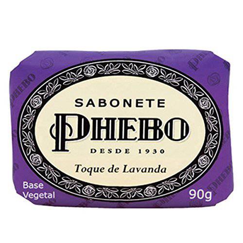 Linha Tradicional Phebo - Sabonete em Barra de Glicerina Toque de Lavanda 90 Gr - (Phebo Classic Collection - Glycerin Bar Soap Lavender Touch 3.2 Oz)