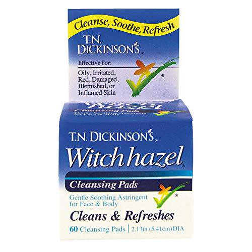 T.N. Dickinson’s Witch Hazel Cleansing Pads, 60 Count