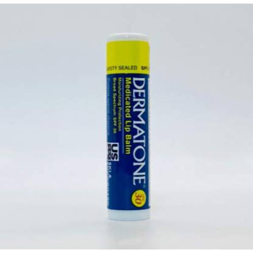Dermatone Lip Balm SPF 30 | Moisturizing | Formulated to Soothe & Replenish Chapped & Cracked Lips (Original Medicated Lip Balm, 0.15 Oz Pack of 2)
